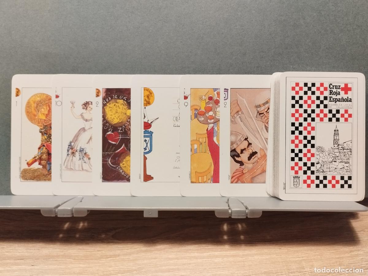 Barajas de cartas: BARAJA ESPA&Ntilde;OLA PUBLICITARIA. CRUZ ROJA DE CALAHORRA. TODAS DECORADAS CON DIFERENTES MOTIVOS.