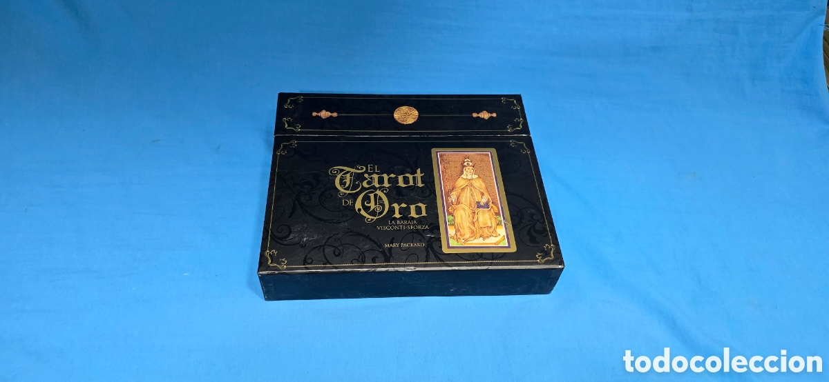 Barajas de cartas: EL TAROT DE ORO . LA BARAJA VISCONTI -SFORZA . MARY PACKARD. FALTA EL TAPETE.