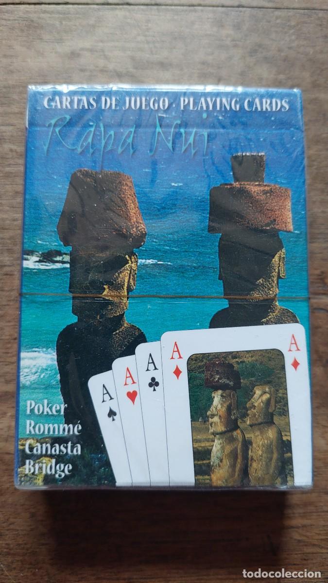 Barajas de cartas: Paquete cartas naipes poker Rapa Nui Isla de Pascua