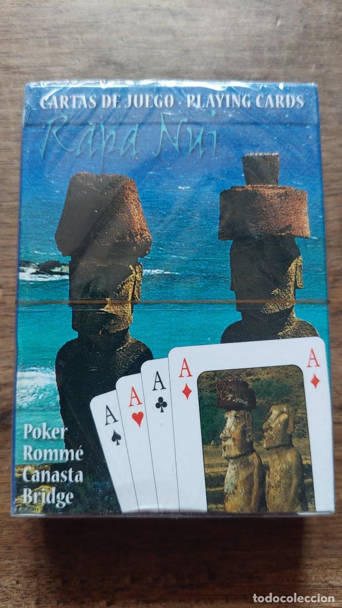 Barajas de cartas: Paquete cartas naipes poker Rapa Nui Isla de Pascua