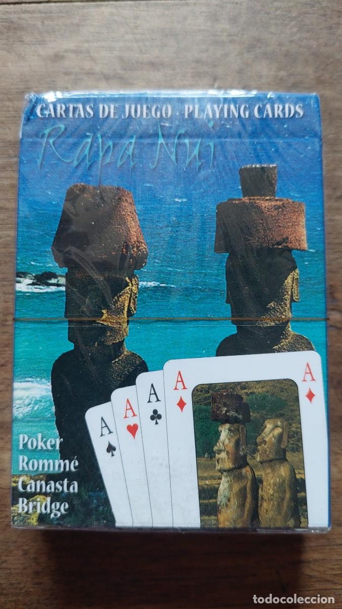 Barajas de cartas: Paquete cartas naipes poker Rapa Nui Isla de Pascua