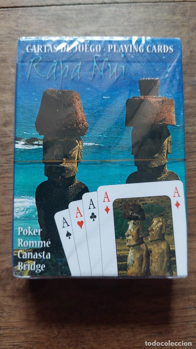 Barajas de cartas: Paquete cartas naipes poker Rapa Nui Isla de Pascua