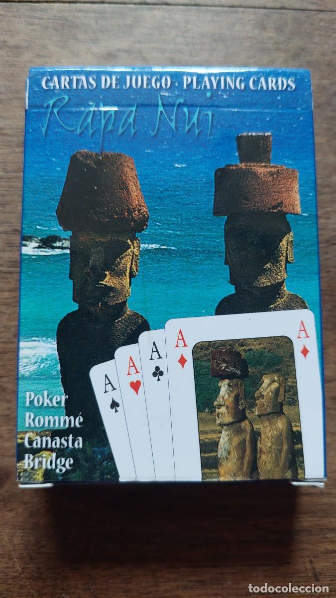 Barajas de cartas: Paquete cartas naipes poker Rapa Nui Isla de Pascua