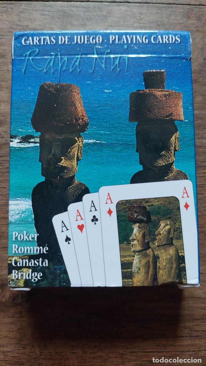 Barajas de cartas: Paquete cartas naipes poker Rapa Nui Isla de Pascua