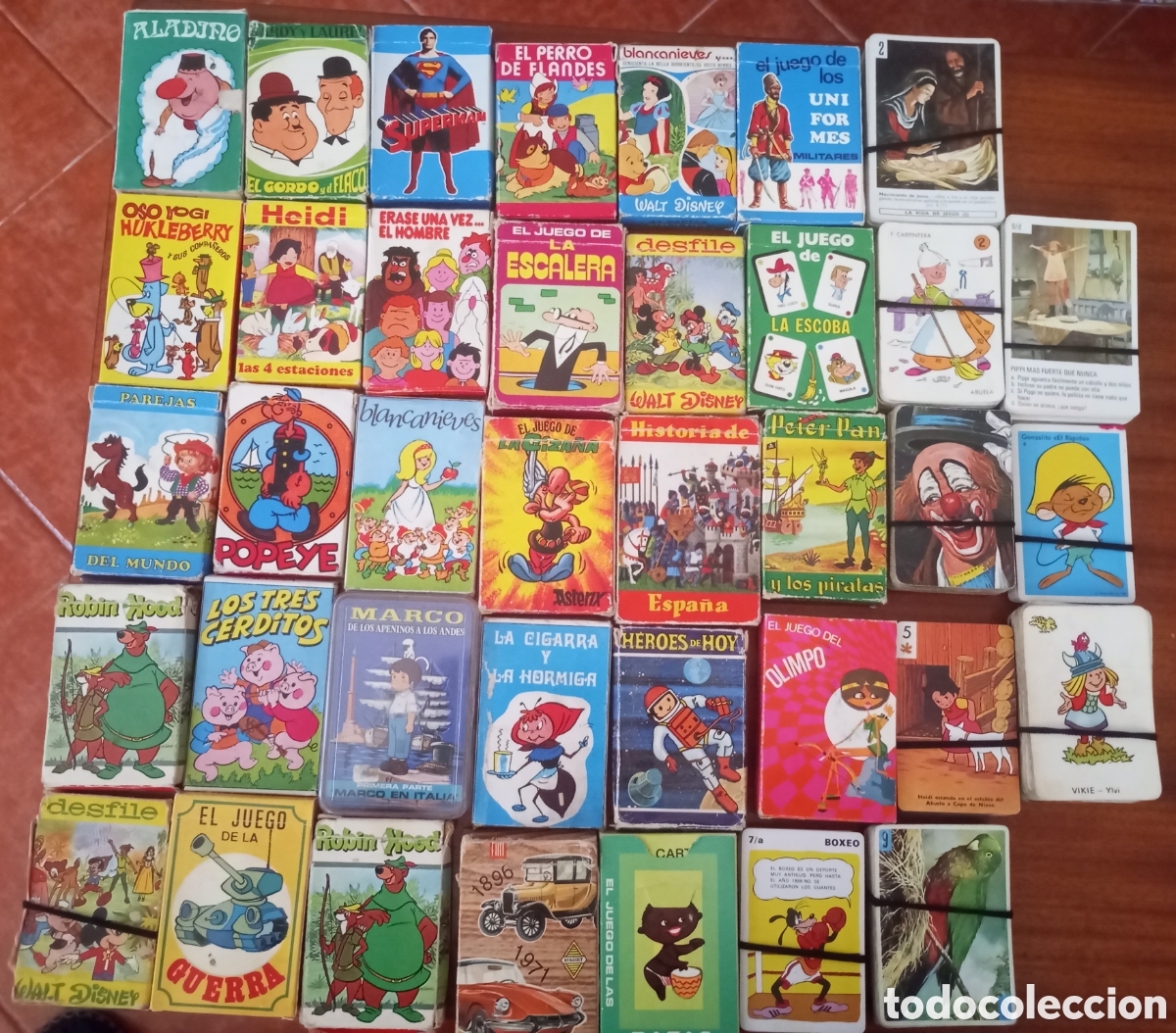 Barajas de cartas: Diferentes barajas infantiles a&ntilde;os 70 y 80
