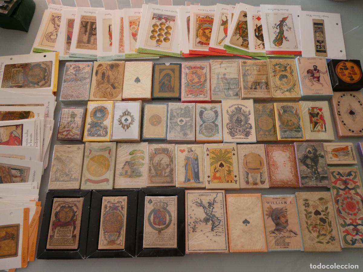 Barajas de cartas: LOTE DE 44 BARAJAS MUSEO CARTAS FOURNIER FACS&Iacute;MIL REPRODUCCI&Oacute;N SIGLO XIV-XX. + 200 FICHAS . 4KG