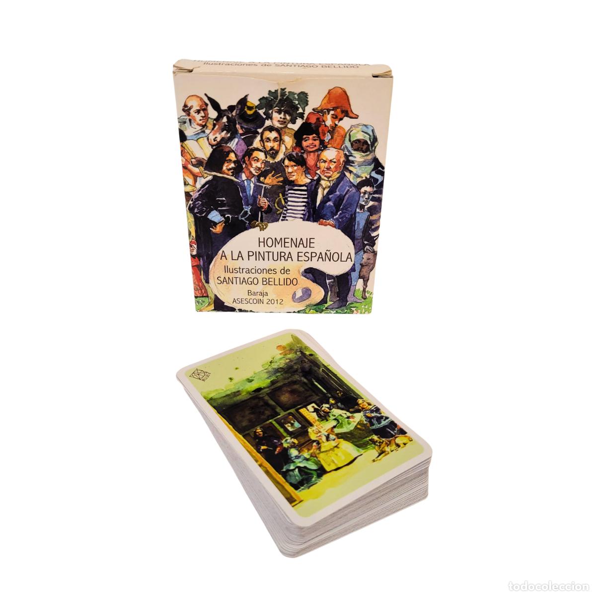 Barajas de cartas: Cartas &ldquo;Homenaje a la Pintura Espa&ntilde;ola&rdquo;, ilustraciones de Santiago Bellido, 2012 - Espa&ntilde;a