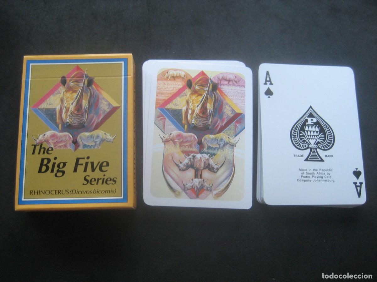 Barajas de cartas: BARAJA POKER BIG FIVE. RINOCERONTES