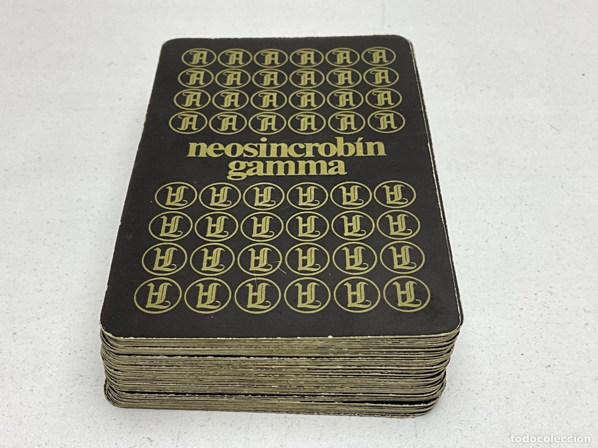 Barajas de cartas: BARAJA DE CARTAS PUBLICIDAD NEOSINCROBIN GAMMA - DISE&Ntilde;O ECTA 3 BARCELONA 48 CARTAS - SIN CAJA