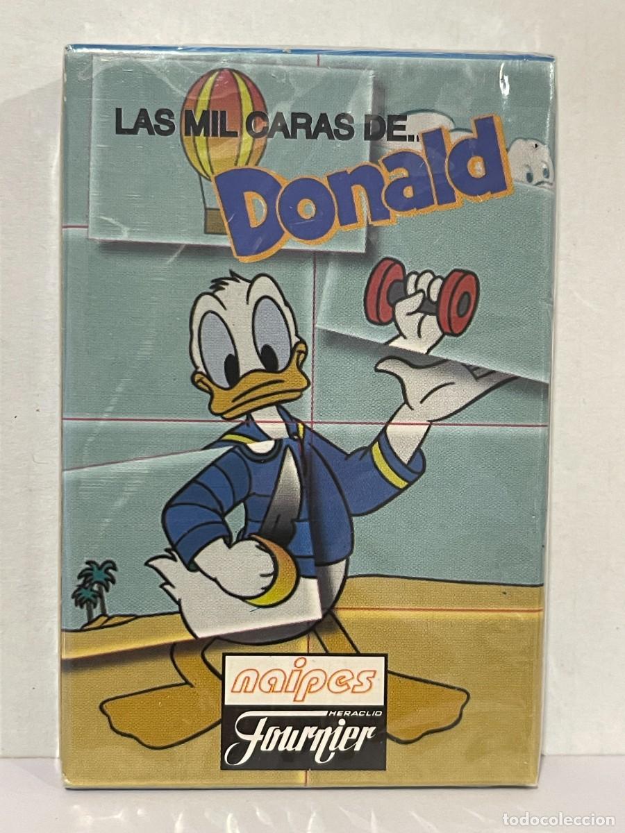 Barajas de cartas: Baraja de Cartas LAS MIL CARAS DE DONALD Disney Made in Spain Heraclio Fournier Vitoria naipes
