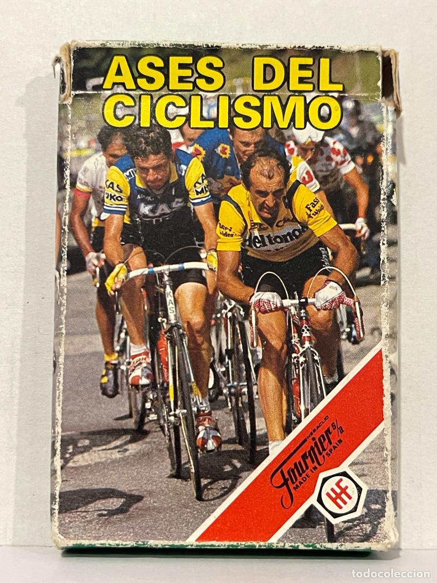 Barajas de cartas: Baraja Cartas ASES DEL CICLISMO Made in Spain original a&ntilde;os 70/80 Heraclio Fournier Vitoria naipes