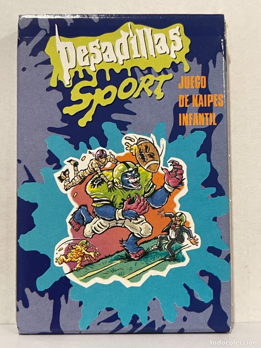 Barajas de cartas: Baraja de Cartas infantil PESADILLAS SPORT a&ntilde;o 1997 Made in Spain Heraclio Fournier naipes