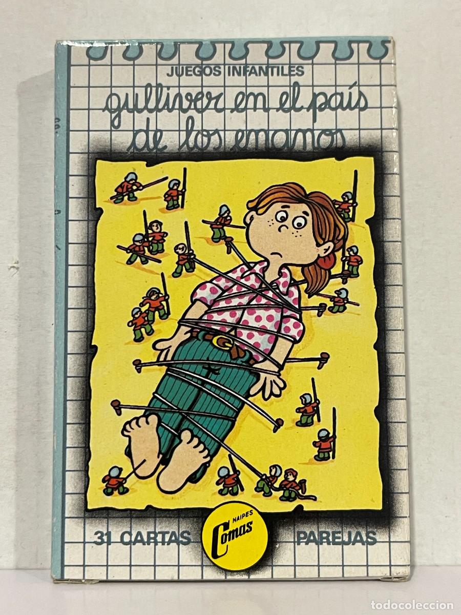 Barajas de cartas: Baraja de Cartas infantil GULLIVER EN EL PAIS DE LOS ENANOS Made in Spain Comas Naipes