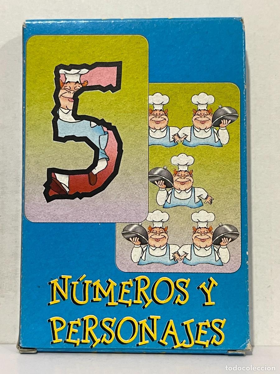 Barajas de cartas: Baraja de Cartas infantil NUMEROS Y PERSONAJES Made in Spain naipes Editorial Corona juego parejas