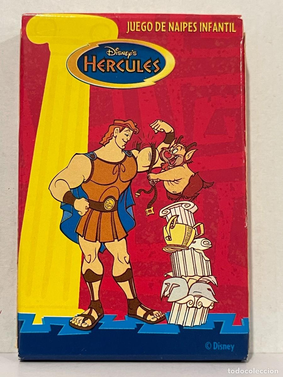Barajas de cartas: Baraja de Cartas infantil HERCULES Disney a&ntilde;o 1997 Made in Spain Heraclio Fournier juego naipes