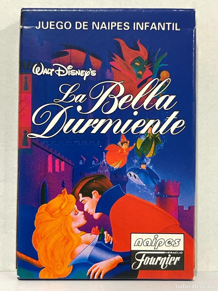 Barajas de cartas: Baraja de Cartas infantil LA BELLA DURMIENTE Walt Disney 1996 Heraclio Fournier Made in Spain naipes