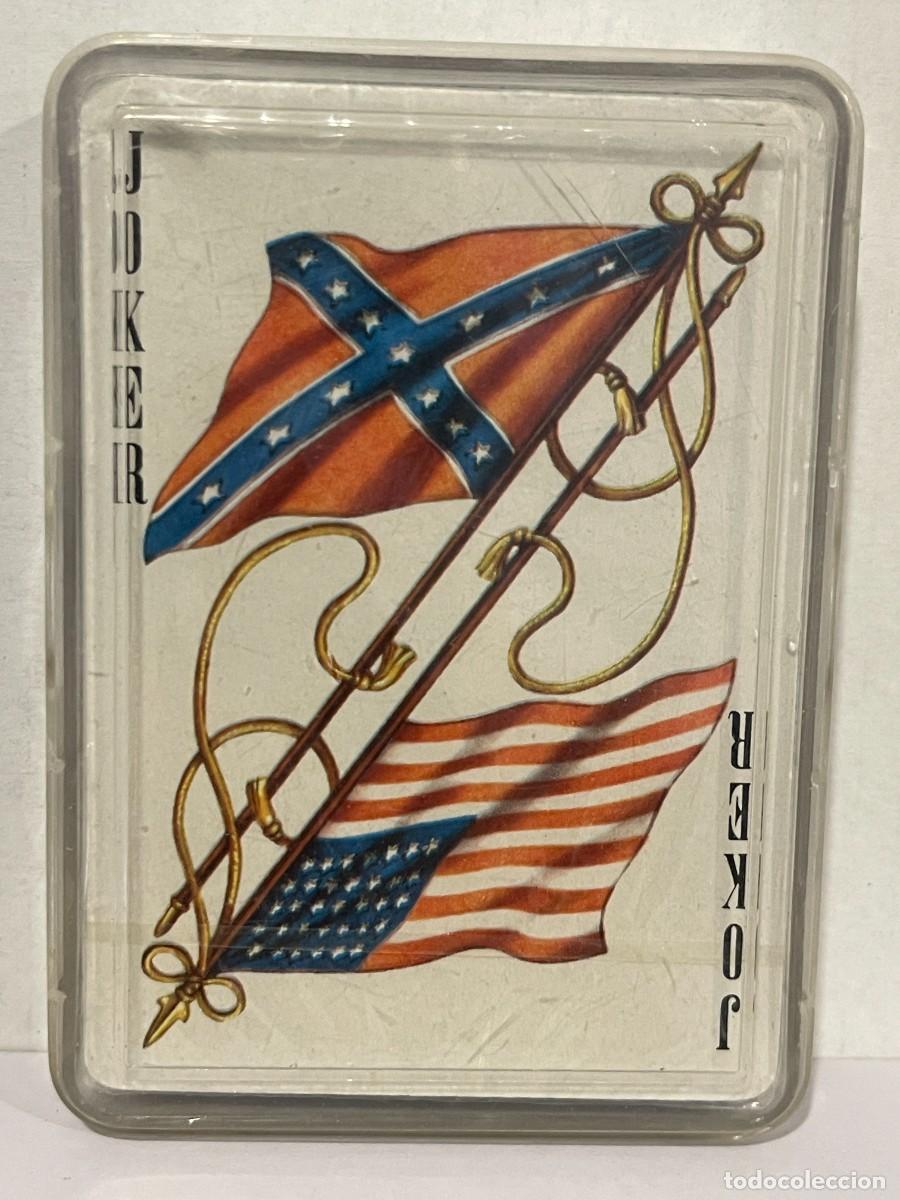Barajas de cartas: Baraja P&oacute;ker Guerra Civil Americana 1861-1865 Fournier N&ordm;38 American Civil War general lee naipes