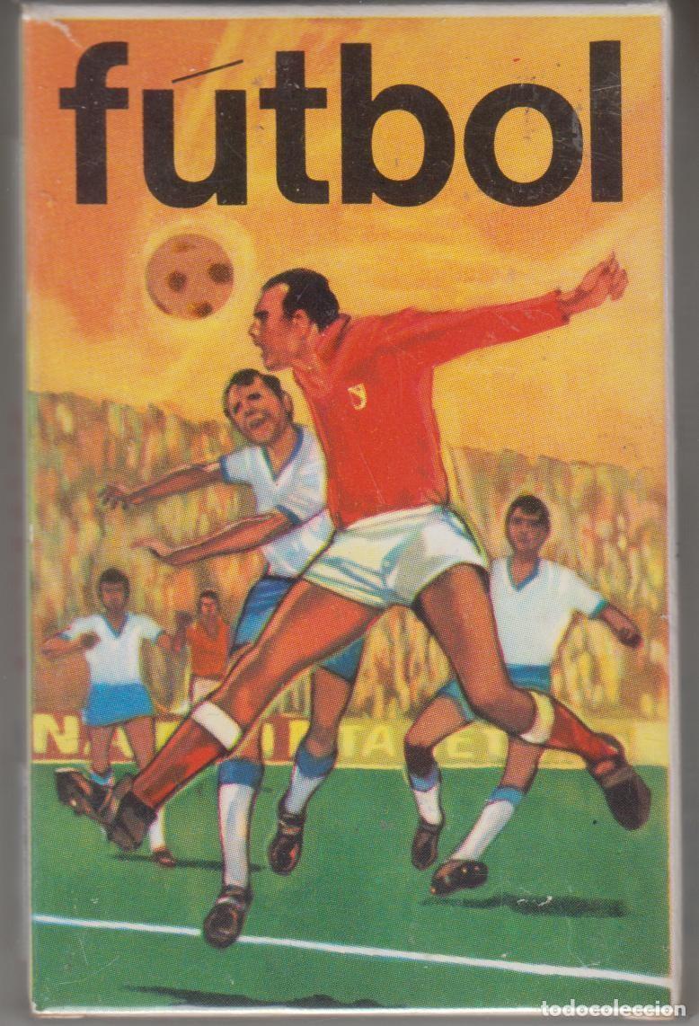 Barajas de cartas: Baraja de naipes cartas F&uacute;tbol Comas 1966 Nueva (Precintada) Leve rotura en la caja (ver foto)
