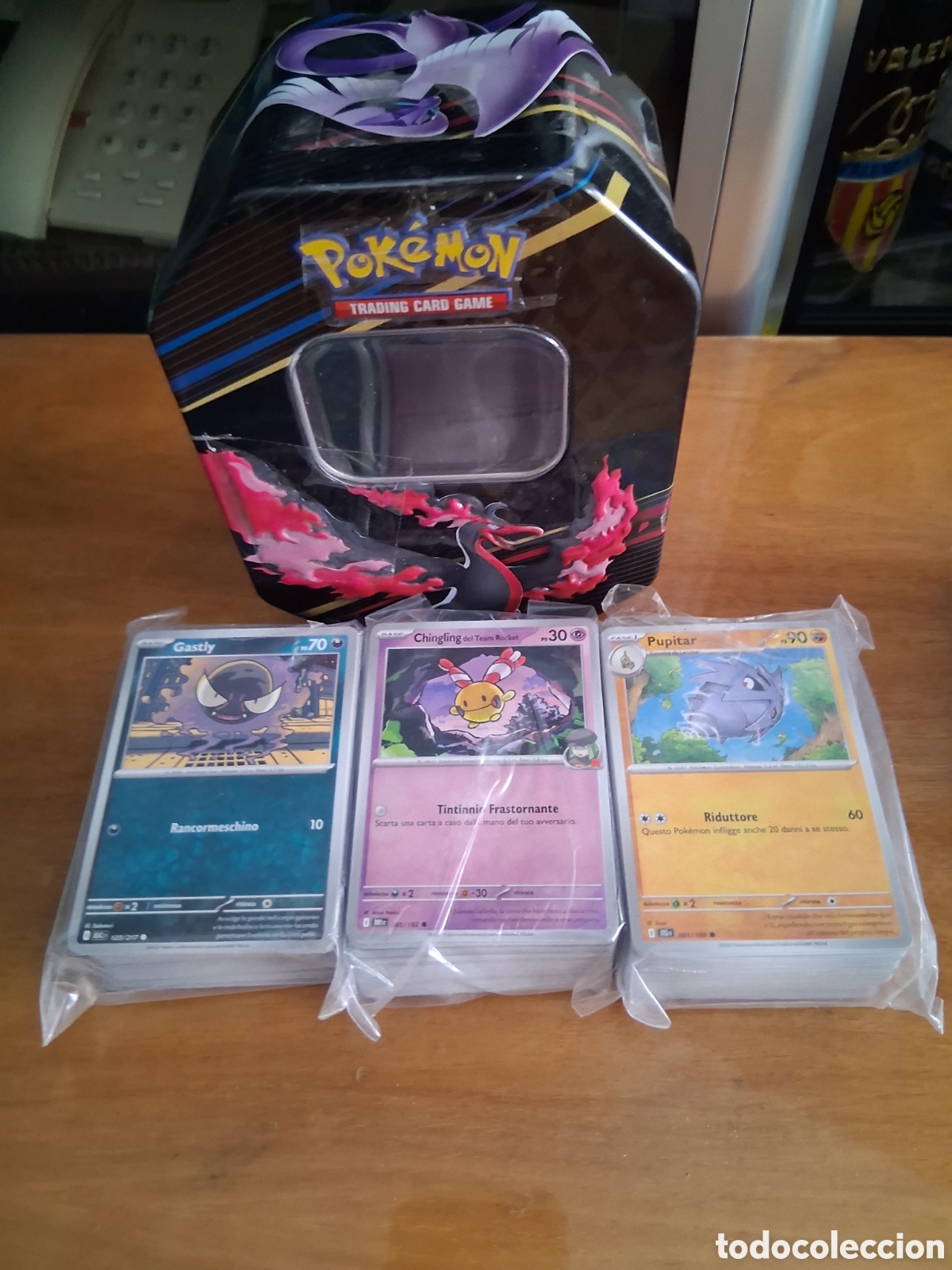Barajas de cartas: CARTAS POKEMON 300 CON CAJA - Foto 2