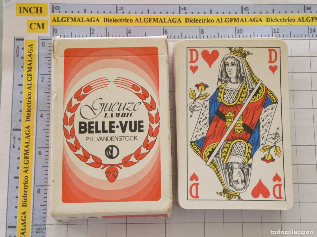 Barajas de cartas: BARAJA DE CARTAS DE P&Oacute;KER. CERVEZA B&Eacute;LGICA BELLE VUE LAMBIC. 80GR