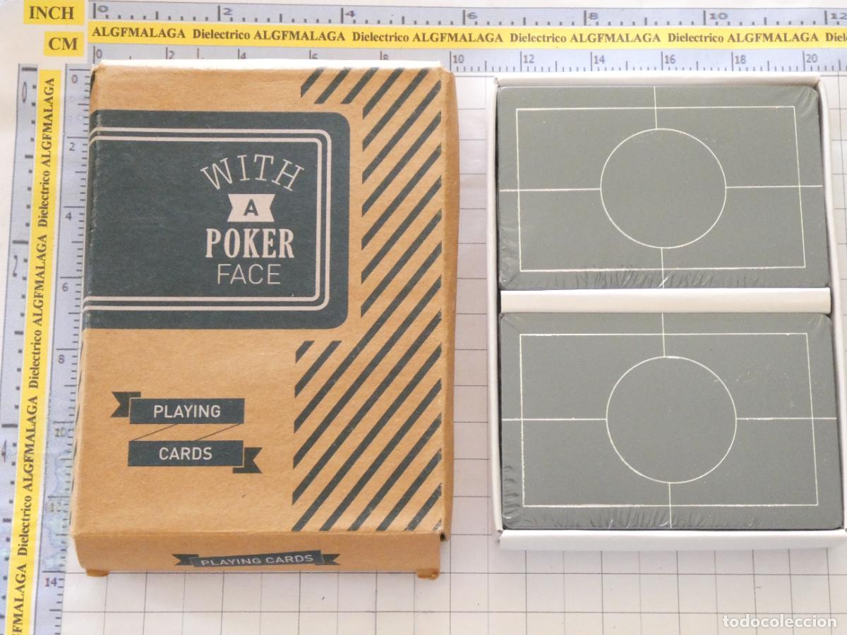 Barajas de cartas: 2 BARAJAS DE CARTAS DE P&Oacute;KER. WITH A POKER FACE. HOLANDA. PRECINTADAS. 190GR