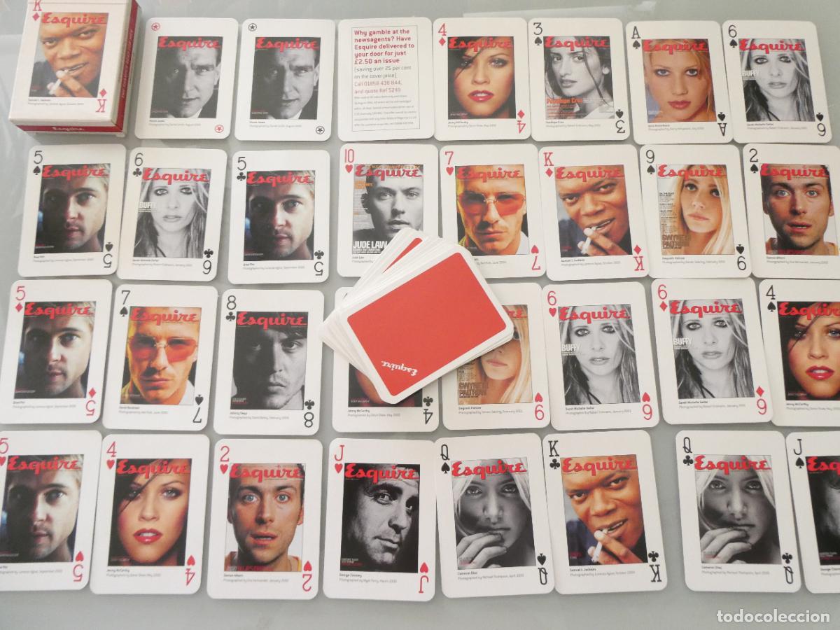 Barajas de cartas: BARAJA CARTAS P&Oacute;KER. REVISTA ESQUIRE. ACTORES ACTRICES. PENELOPE CRUZ, DAVID BECKHAM, CAMERON 100GR