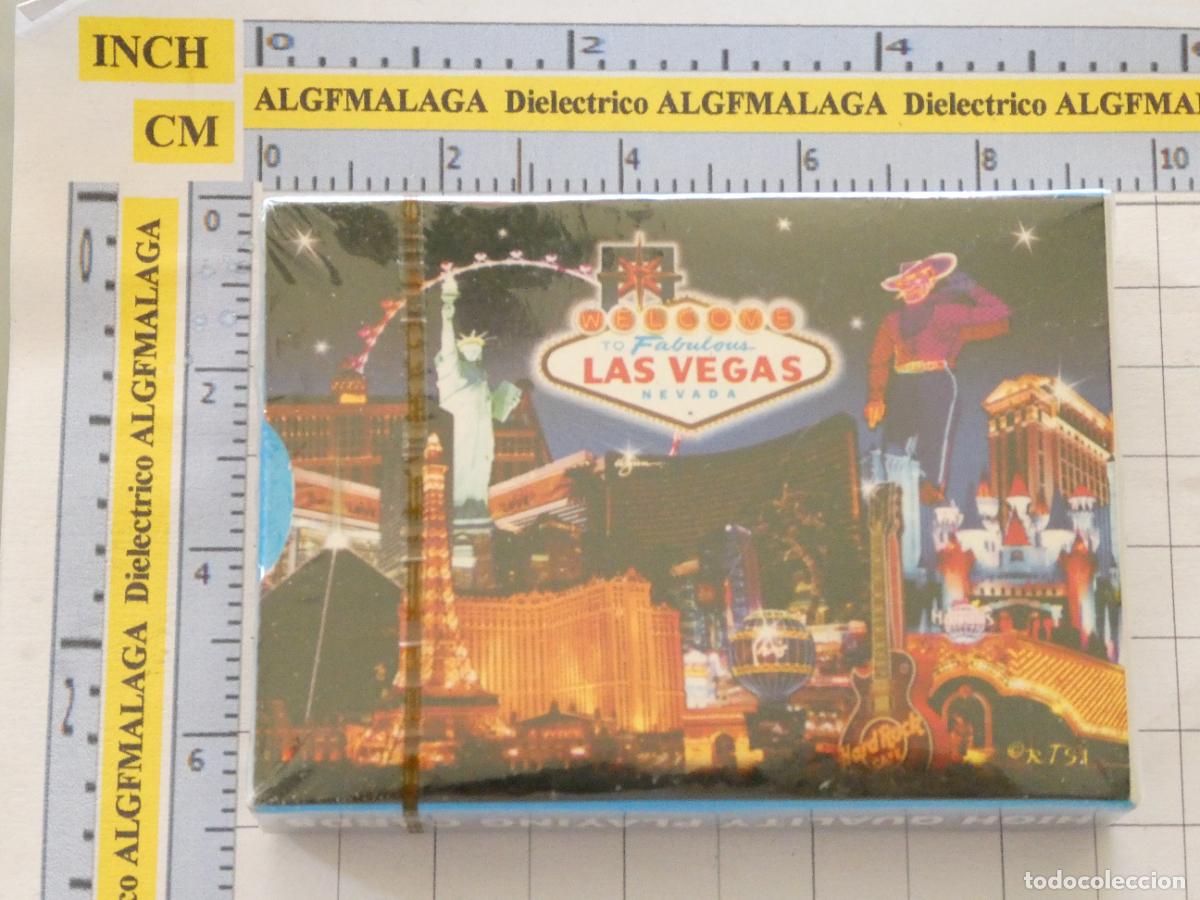 Barajas de cartas: BARAJA CARTAS P&Oacute;KER. LAS VEGAS NEVADA. CASINOS HOTELES. PRECINTADA 100GR