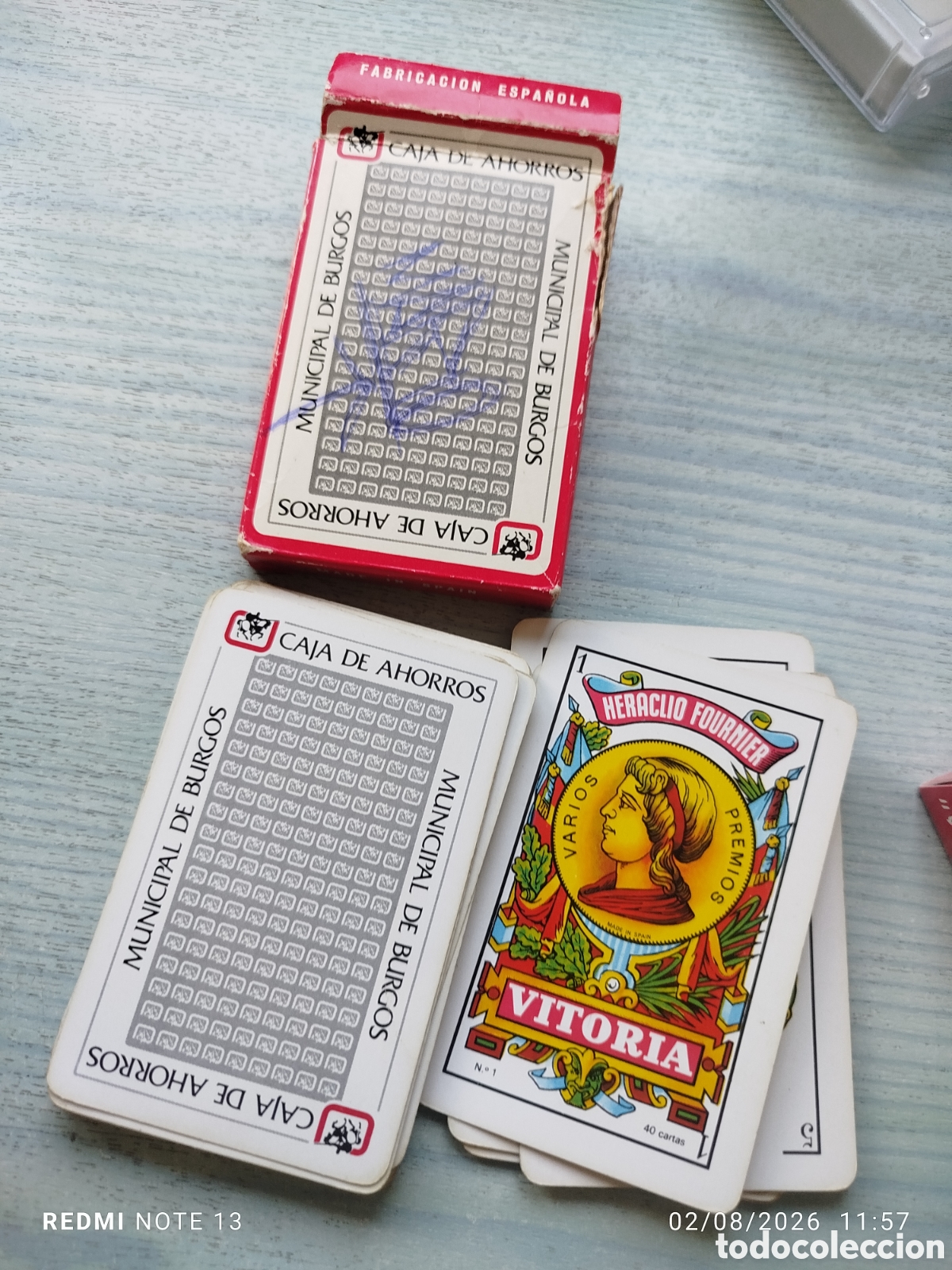 Barajas de cartas: BARAJA FOURNIER CAJA AHORROS MUNICIPAL DE BURGOS