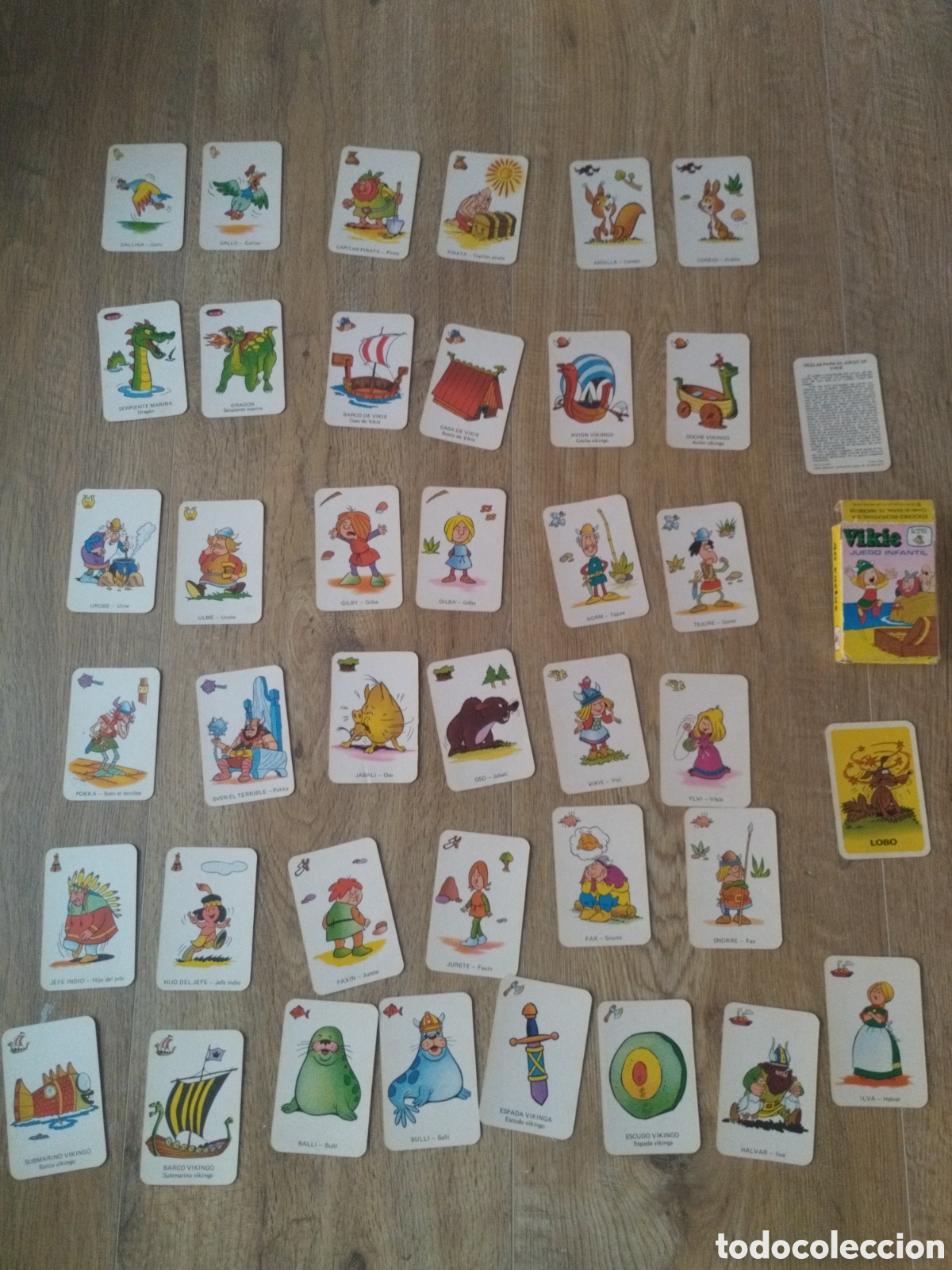 Barajas de cartas: Antigua Baraja infantil de Ediciones Recreativas. Vikie, el Vikingo de la Tele. 1975