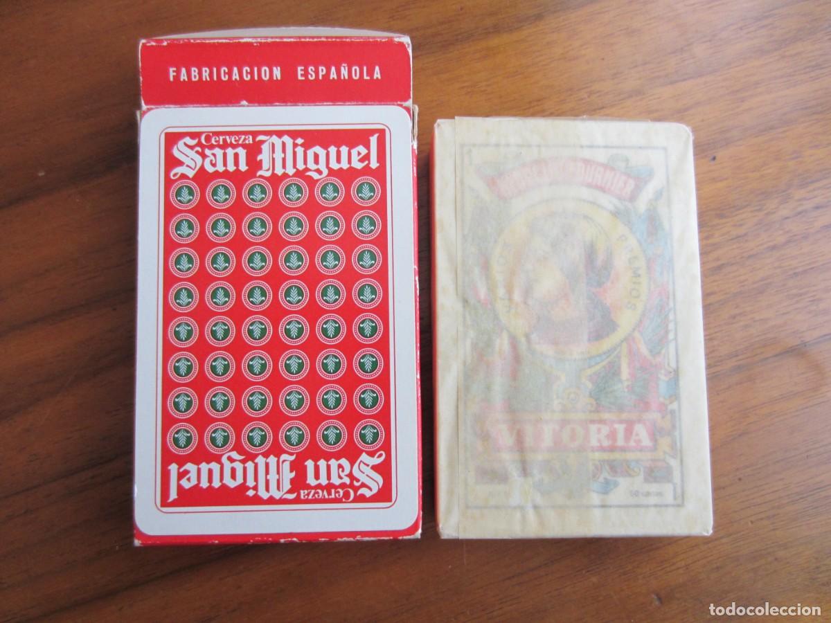 Barajas de cartas: BARAJA ESPA&Ntilde;OLA FOURNIER-CERVEZA SAN MIGUEL-50 CARTAS VER FOTOS