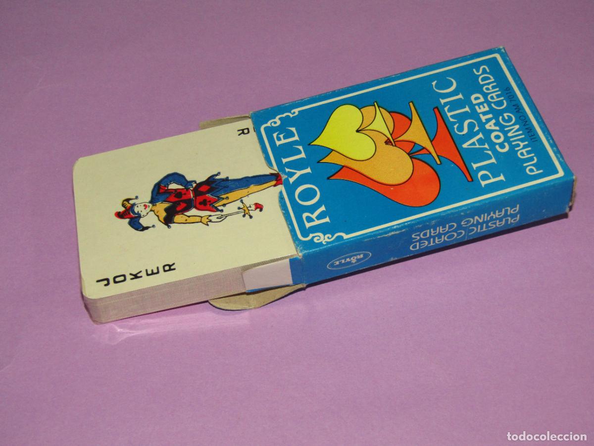 Barajas de cartas: Antigua Baraja de P&oacute;ker Naipes Plastificados ROYLE TIGER