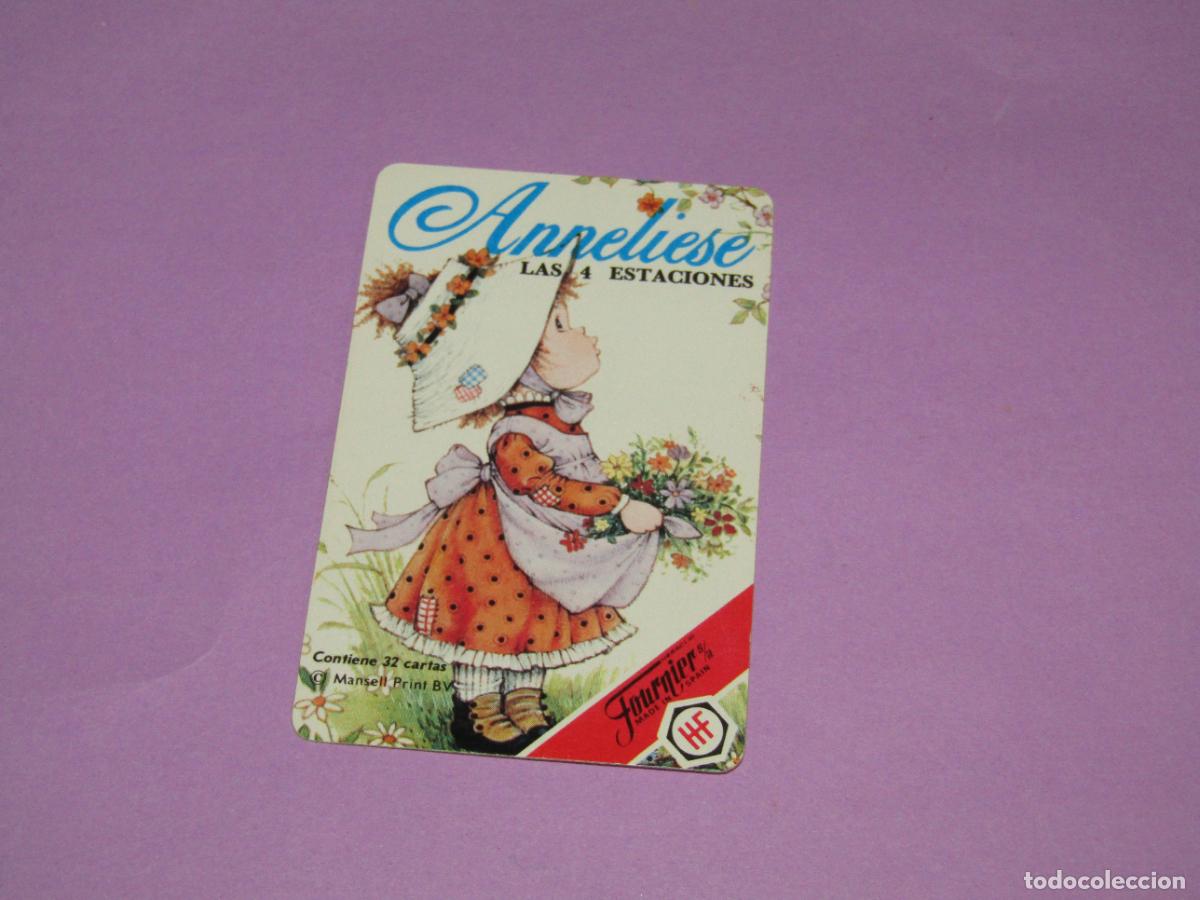 Barajas de cartas: Antigua Carta Naipe Reglamento del Juego ANNELIESE LAS 4 ESTACIONES de H. FOURNIER del A&ntilde;o 1981