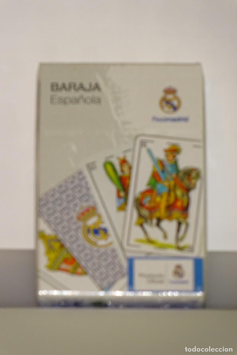 Barajas de cartas: BARAJA ESPA&Ntilde;OLA REAL MADRID PRECINTADA SIN USO PRODUCTO OFICIAL DISTRIBUIDO POR ELEVEN FORCE, MADRID