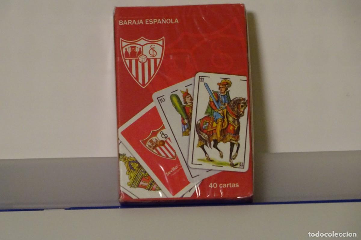 Barajas de cartas: BARAJA ESPA&Ntilde;OLA SEVILLA F.C PRECINTADA SIN USO PRODUCTO OFICIAL DISTRIBUIDO POR EVELEN FORCE, MADRID