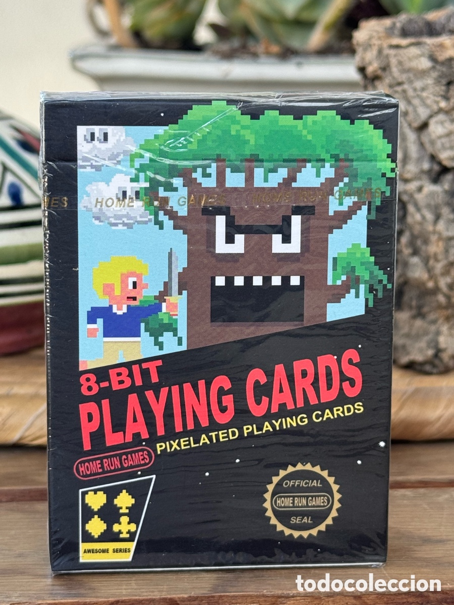 Barajas de cartas: Baraja Home Run Games 8-Bit Playing Cards ORIGINAL Precintada Retro Pixel Art