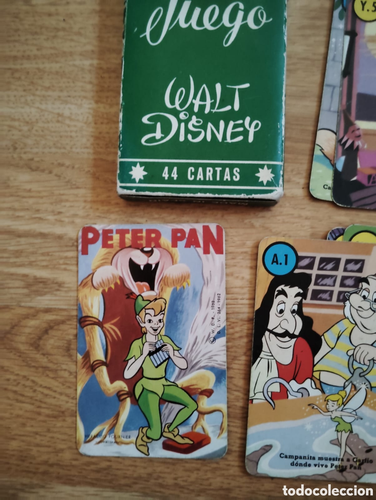 Barajas de cartas: Baraja Peter Pan y los piratas. Fournier 1962