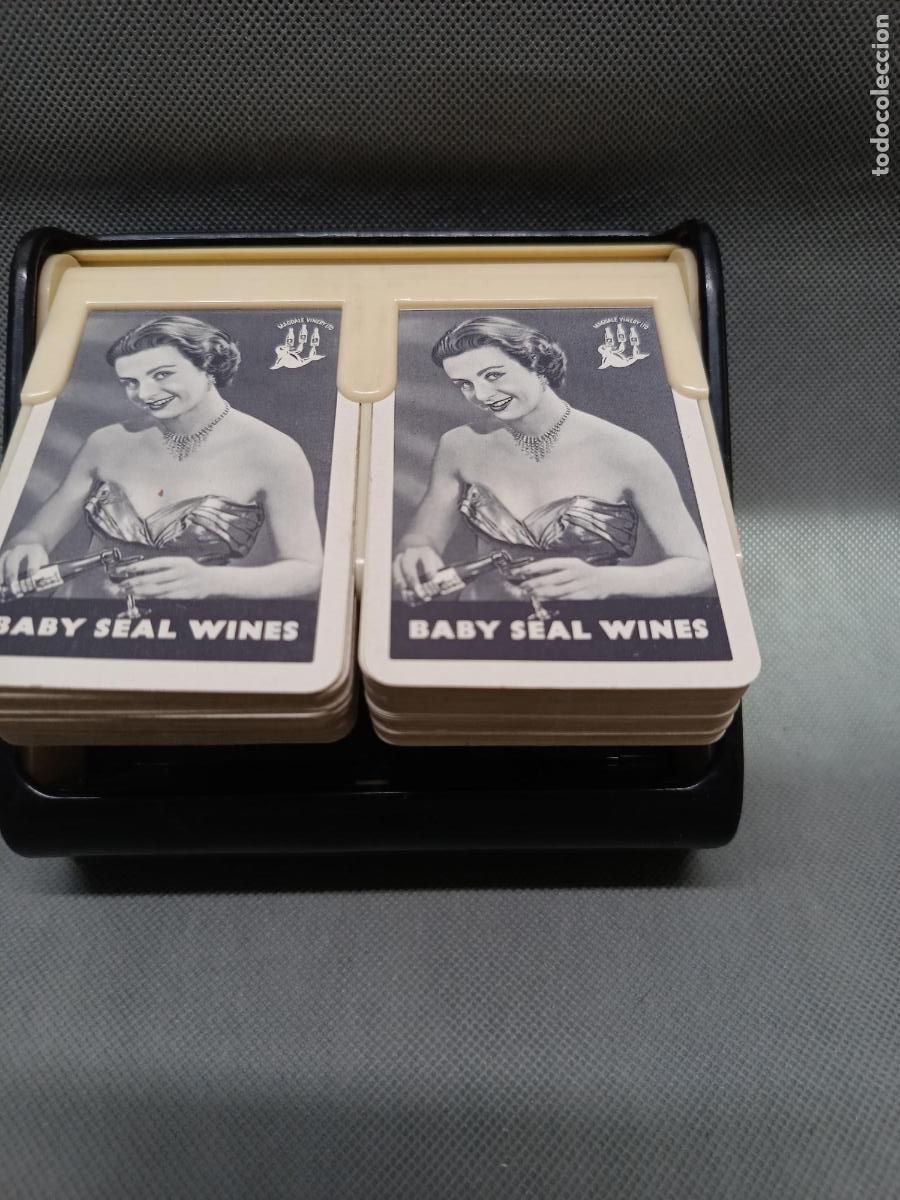 Barajas de cartas: naipes carttas con caja distribuior muy raro Baby Seal Wines