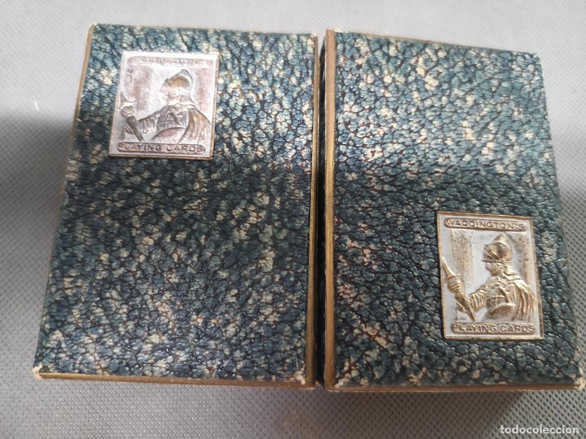 Barajas de cartas: Doble baraja de naipes DRONSFIELD BROTHERS LTD ATLAS WORKS OLDHAM en caja de lujo cartas