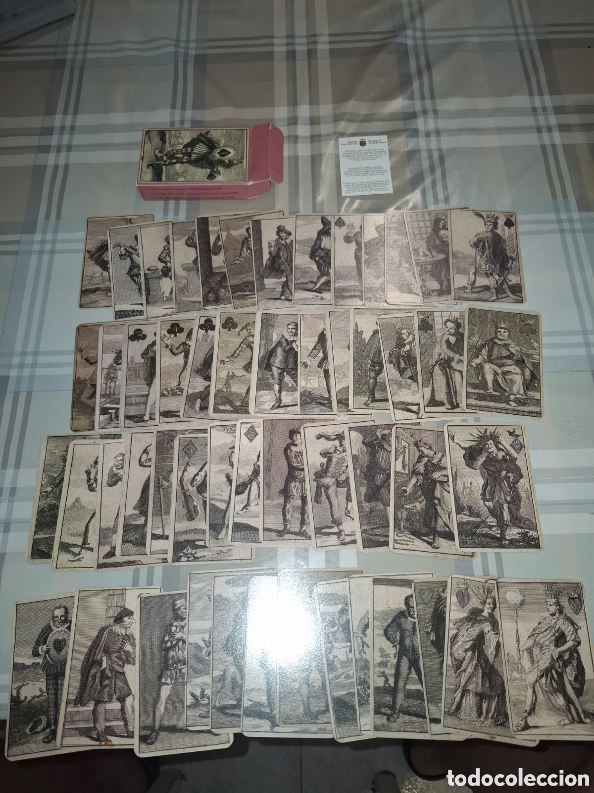 Barajas de cartas: Baraja Burlesca, Alenania siglo XVII, circa 1700, facsimil Fournier