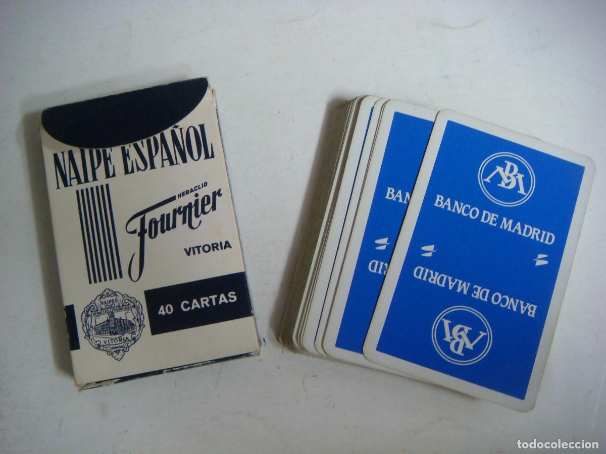 Barajas de cartas: BARAJA ESPA&Ntilde;OLA DE FOURNIER CON PUBLICIDAD DE BANCO DE MADRID-(&)