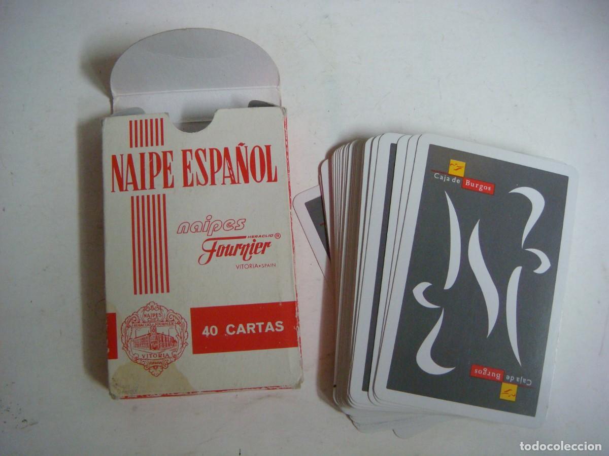 Barajas de cartas: BARAJA ESPA&Ntilde;OLA DE FOURNIER CON PUBLICIDAD DE CAJA DE BURGOS-(&)