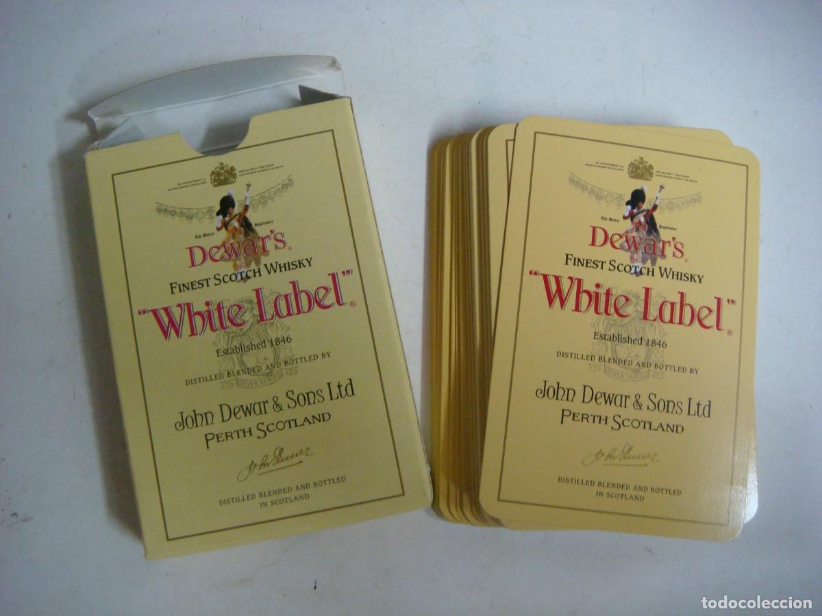 Barajas de cartas: BARAJA ESPA&Ntilde;OLA DE COMAS CON PUBLICIDAD DE WHISKY WHITE LABEL -(&)