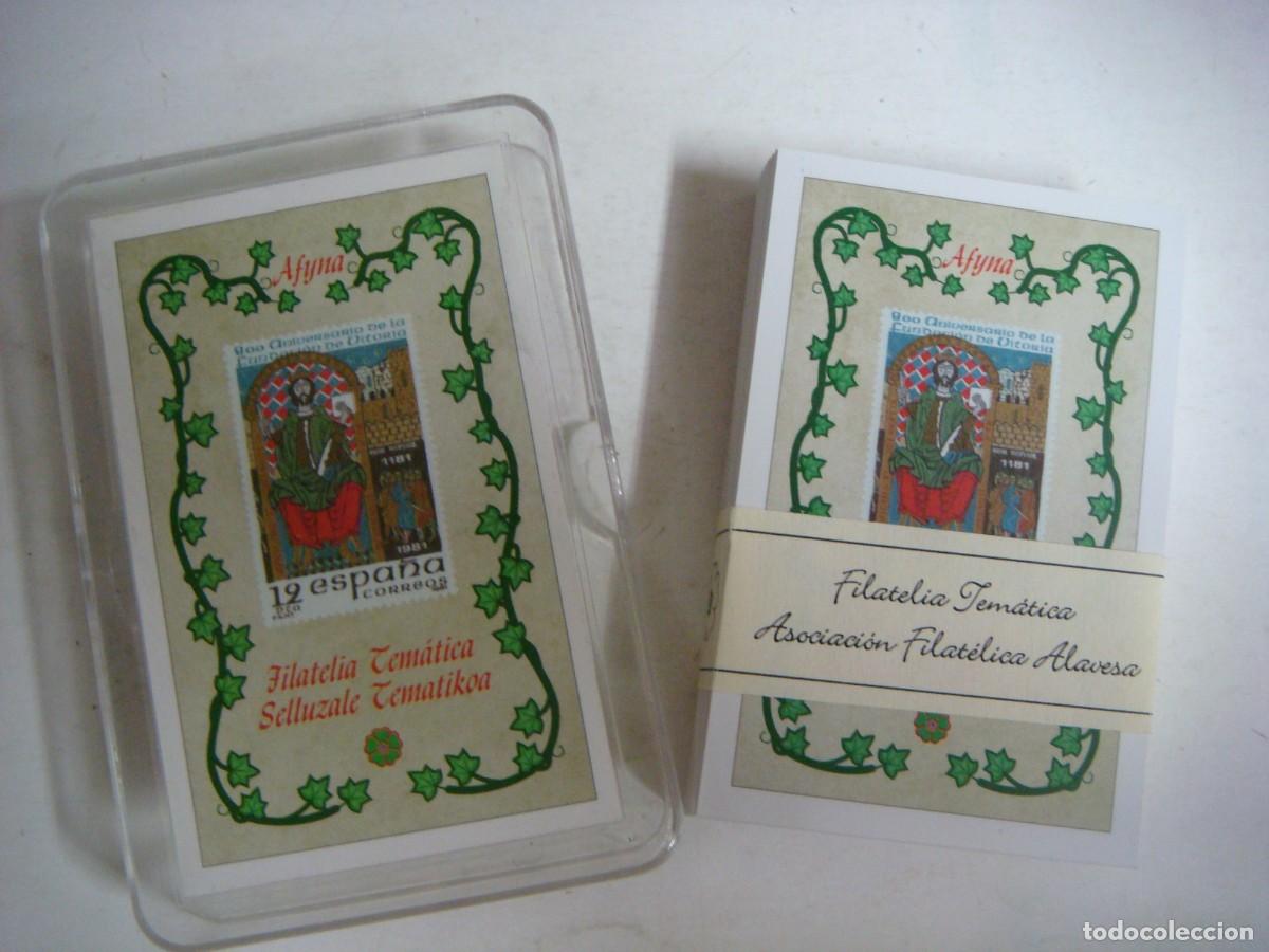 Barajas de cartas: BARAJA ESPA&Ntilde;OLA DE FILATELIA TEMATICA ASOCIACION FILATELICA ALAVESA -(&)
