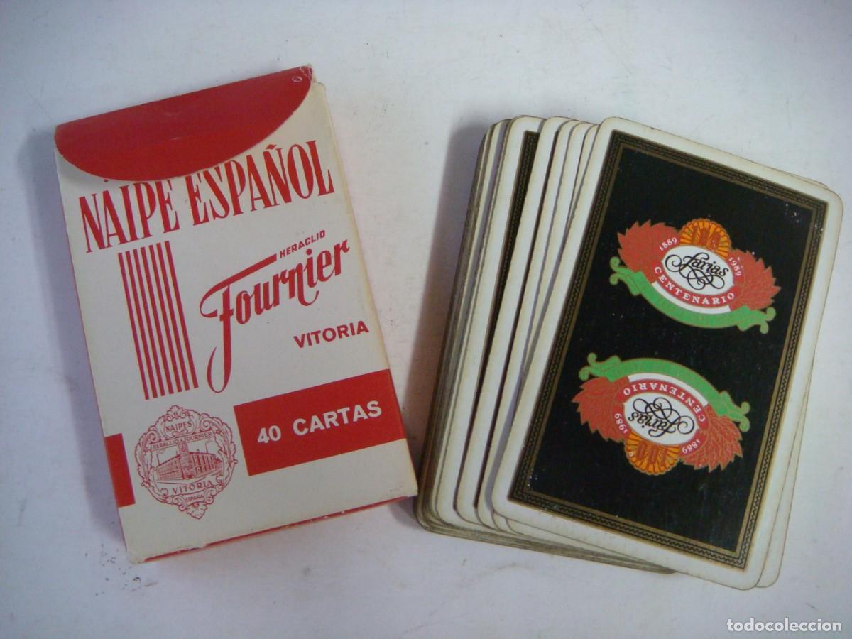 Barajas de cartas: BARAJA ESPA&Ntilde;OLA DE FOURNIER CON PUBLICIDAD DE FARIAS CENTENARIO-(&)