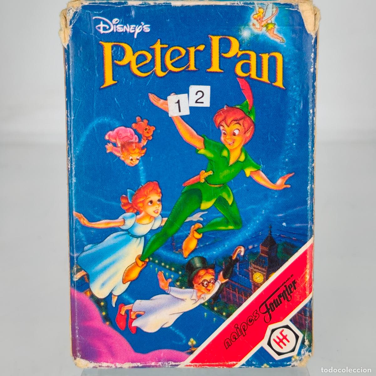 Barajas de cartas: Baraja de cartas Walt Disney Peter Pan 1993 - Fournier - juego completo de 33 cartas (32 + &iacute;ndice)