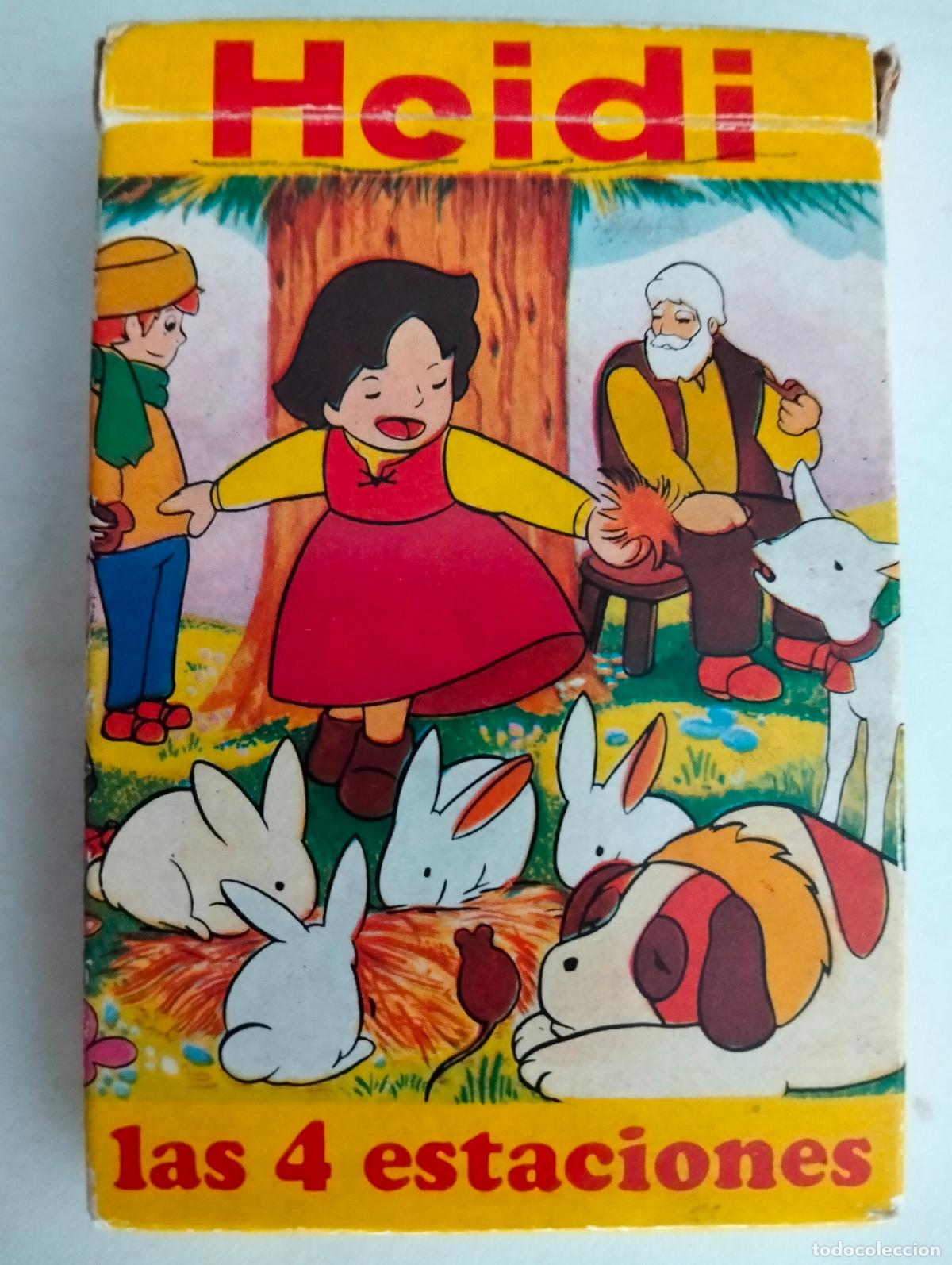 Barajas de cartas: JUEGO DE NAIPES INFANTIL, HEIDI - LAS CUATRO ESTACIONES, HERACLIO FOURNIER A&Ntilde;O 1975