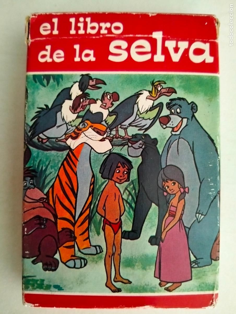 Barajas de cartas: JUEGO DE NAIPES INFANTIL, EL LIBRO DE LA SELVA, HERACLIO FOURNIER A&Ntilde;O 1968
