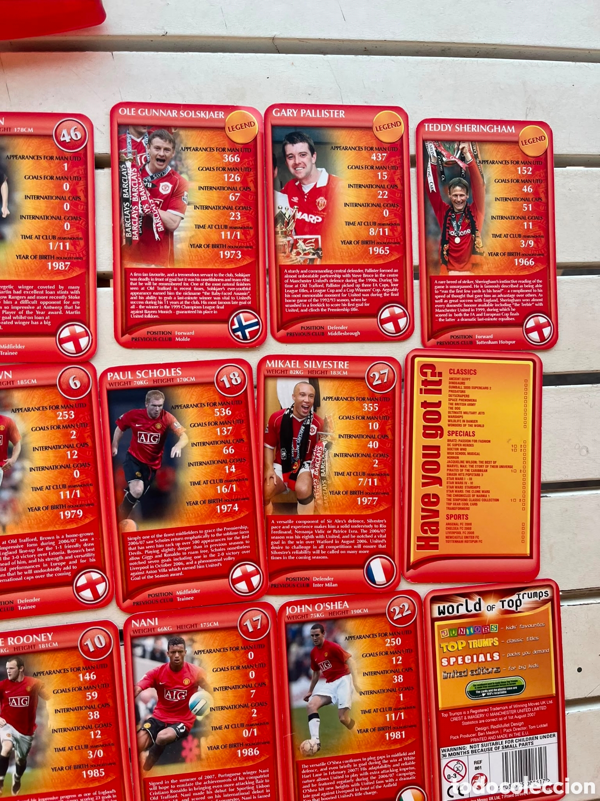 Barajas de cartas: Top trumps Manchester 2008 - Foto 5