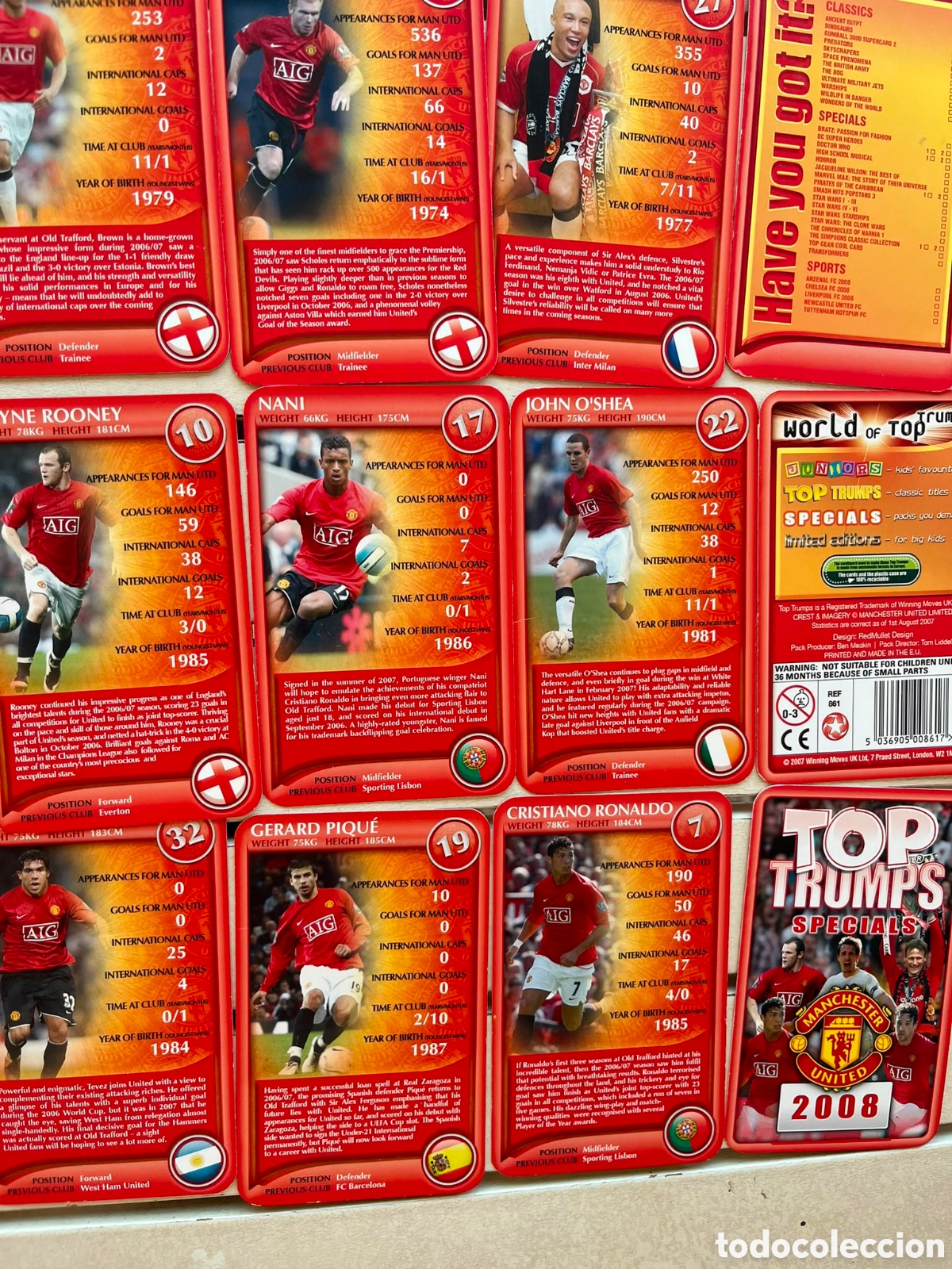 Barajas de cartas: Top trumps Manchester 2008 - Foto 6