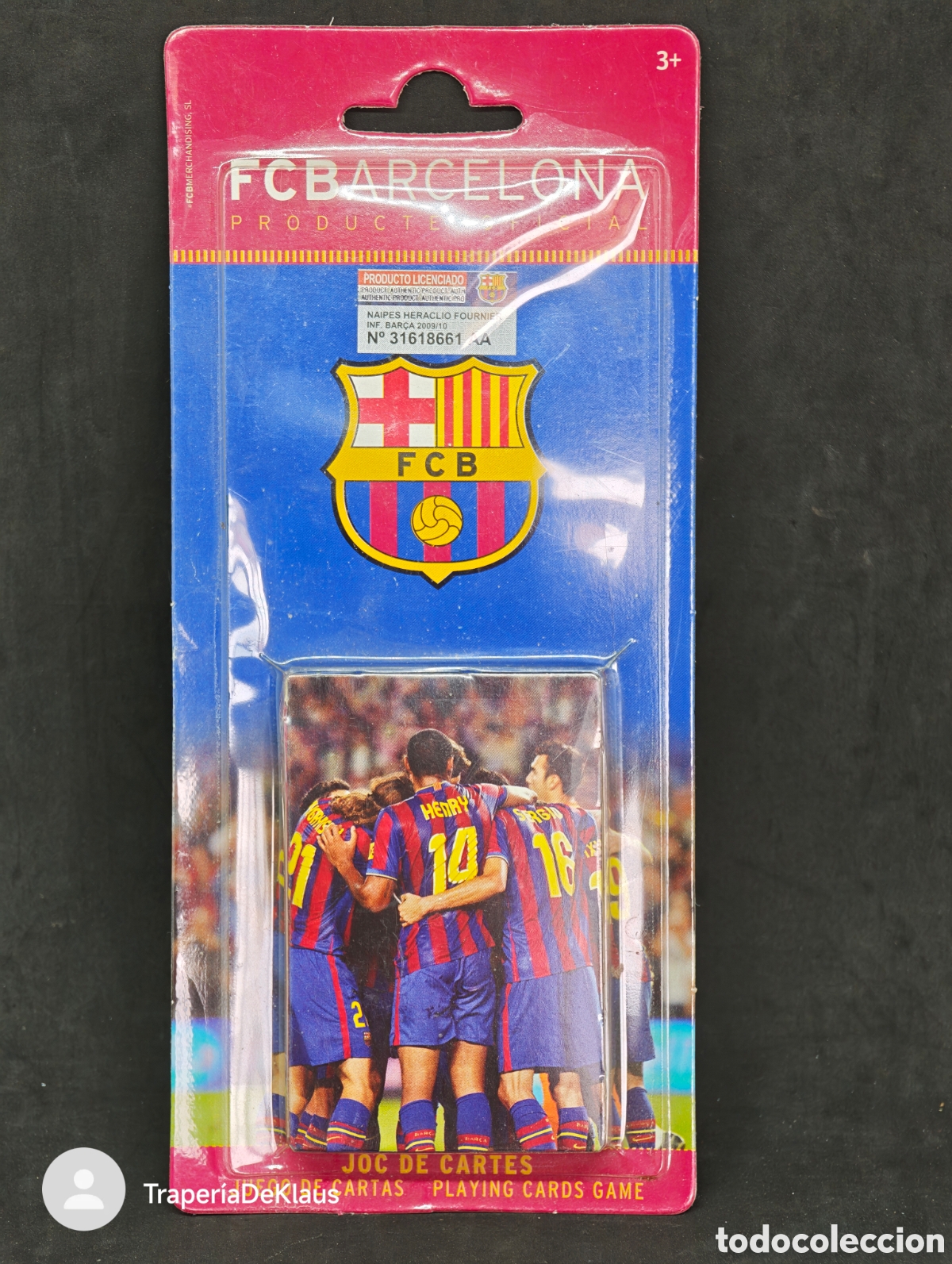 Barajas de cartas: baraja cartas oficial - fc barcelona - fournier - 2009-2010 - car08